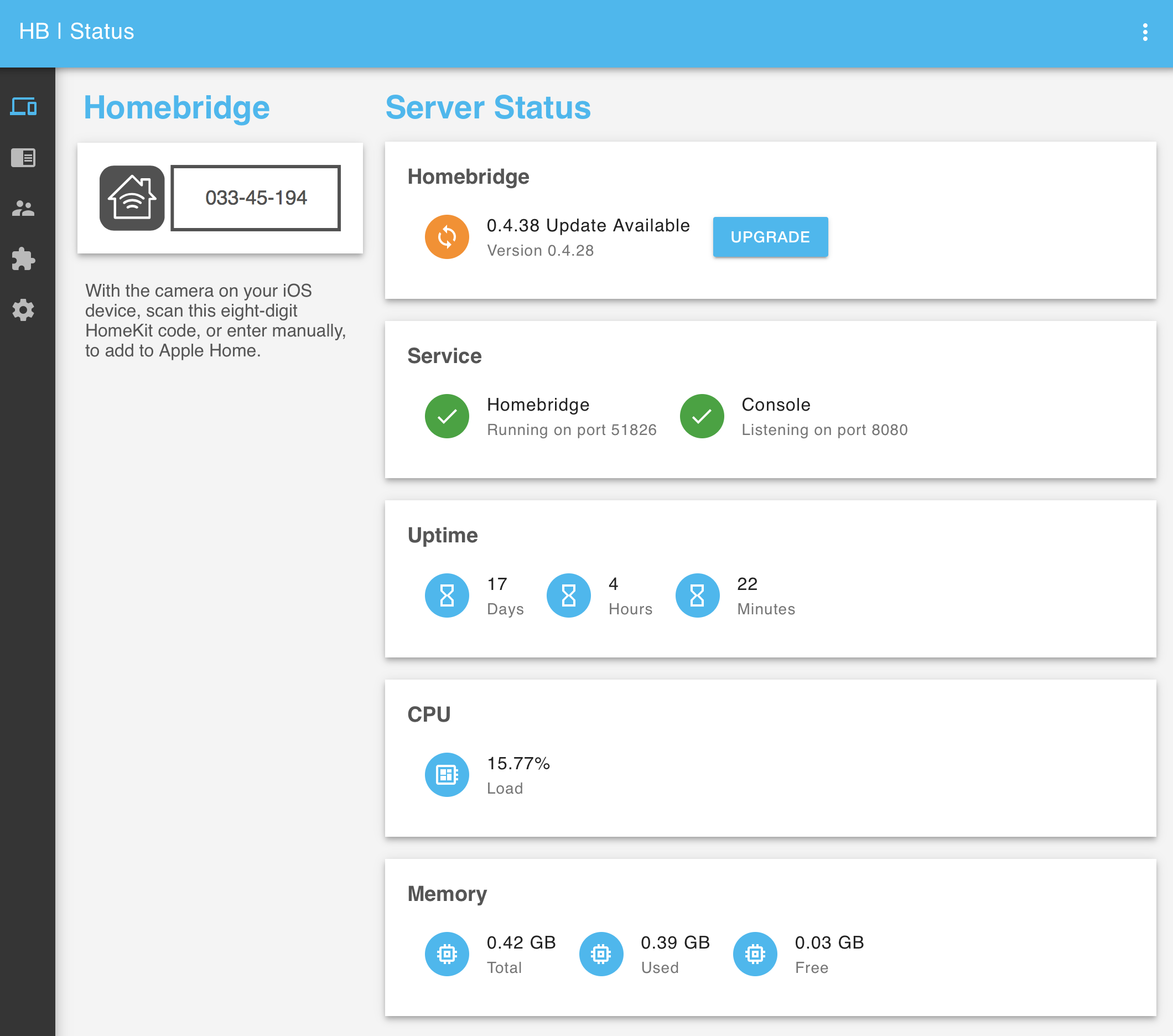 Homebridge config